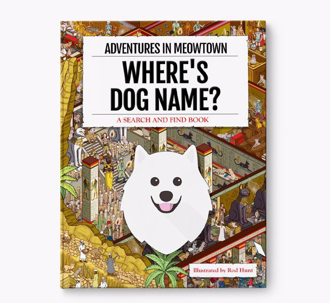 Personalised Japanese Spitz Book: Where's Dog Name? Volume 2